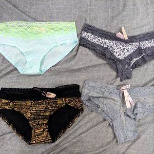 4 Victoria's Secret Pairs of Underwear